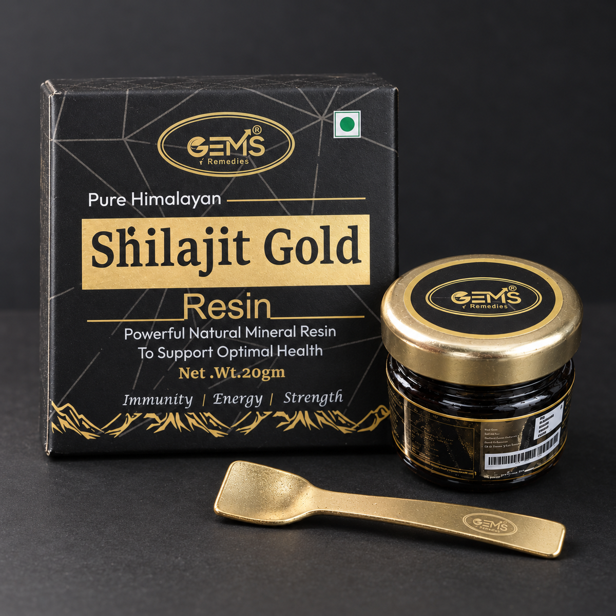 GEMS Remedies Shilajit Gold Resin – 20 g