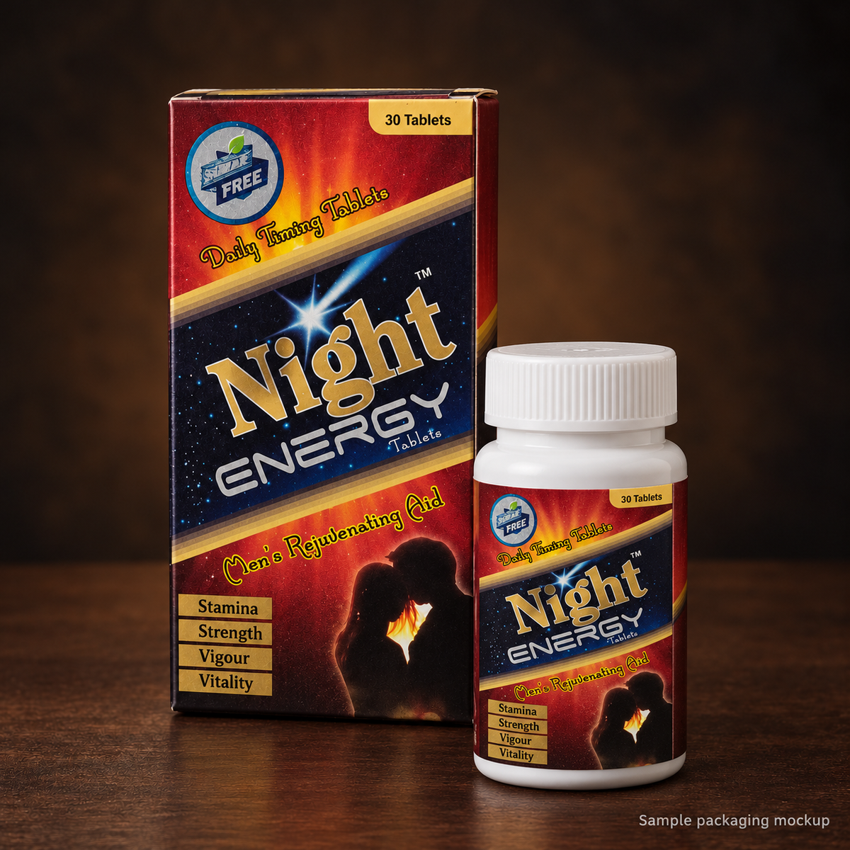 Night Energy Combo – 30 Tablets + Massage Oil 15 ml