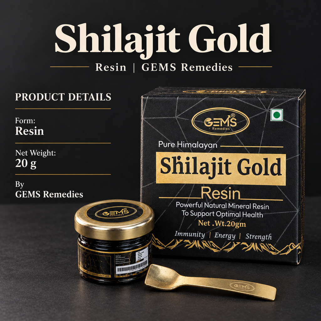 GEMS Remedies Shilajit Gold Resin – 20 g