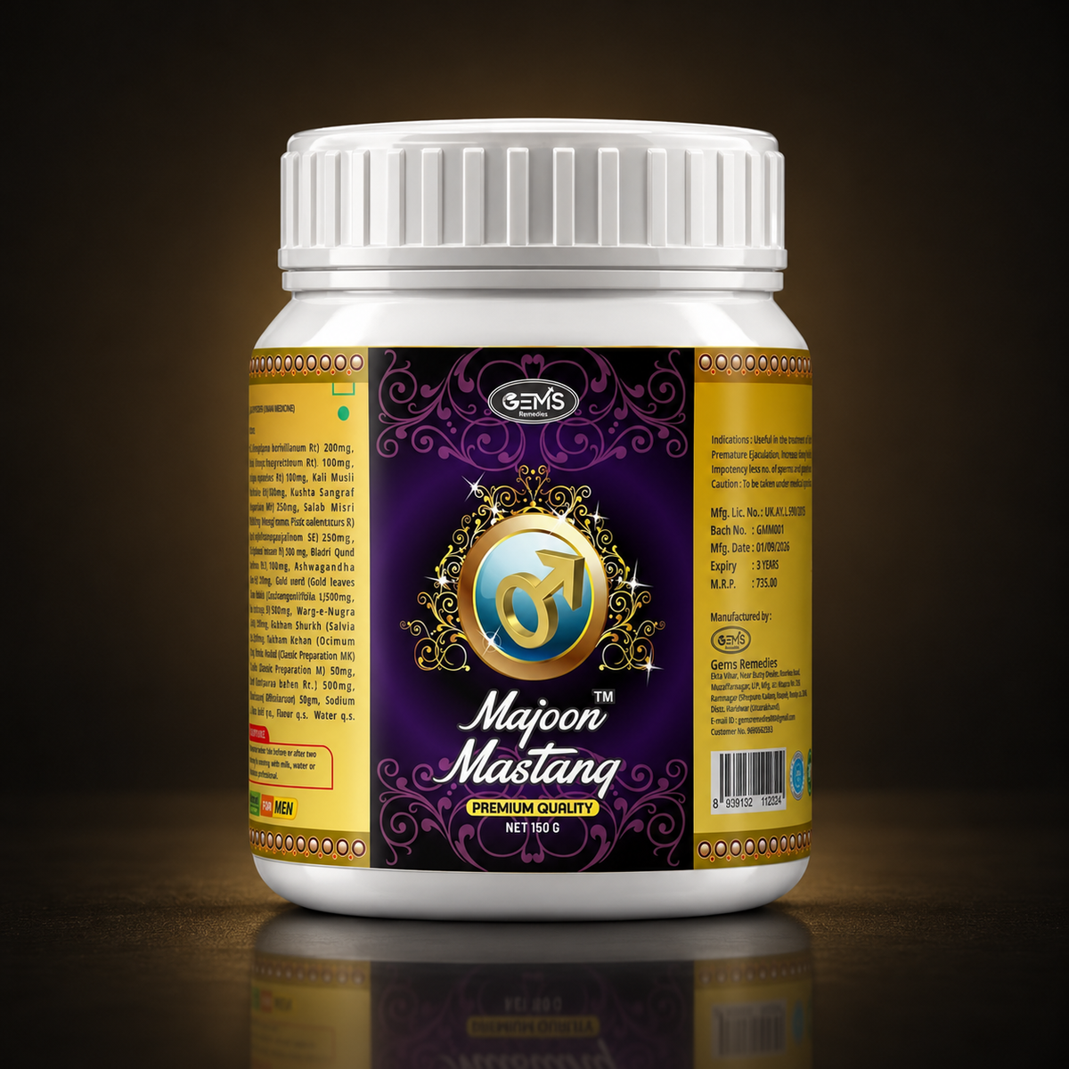 Majoon Mastang 150 g + Night Energy Massage Oil 15 ml Combo